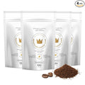 4-Pack Specialty Coffee Peacefully – Arabica Roasted Ground on the Farm – Freshness and Authentic Flavor Notes of Chocolate Vanilla Nuts – Carefully Harvested Medium Roast – Brazilian Coffee King