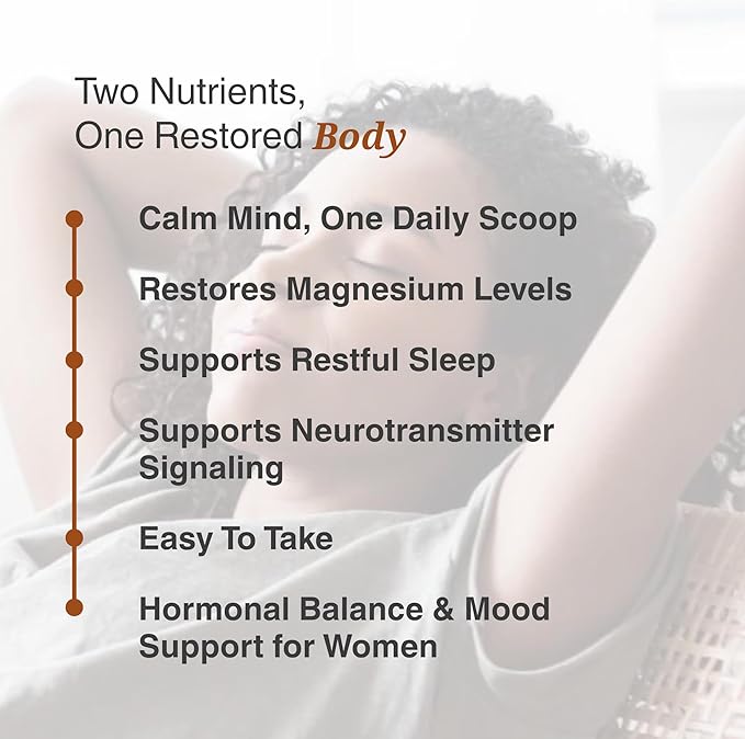 Utzy Naturals Magnositol | Magnesium Glycinate &amp Inositol Drink Mix | Supports Sleep Relaxation Balanced Energy | Strawberry Flavor | 30 Servings