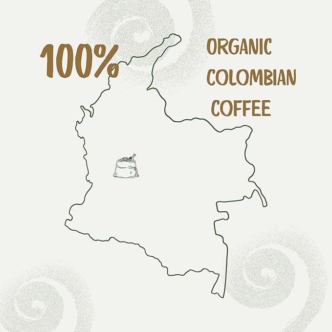 Ancestral Organics Colombian Ground Coffee - Low Acid Medium Roast/Tasting Notes - Premium Single Origin Specialty Fair Trade Arabica