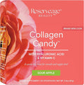 Reserveage Nutrition Collagen Candy Collagen Supplement for Skin Care Hair Growth Collagen Booster for Nail Care Supports Elastin Production Paleo and Keto Sour Apple 2.3 Ounces (20 Servings)