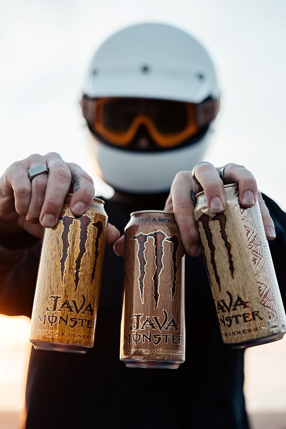 Monster Energy Java Monster Variety Pack - Mean Bean Loca Moca Salted Caramel Coffee + Energy Drink 15 Oz (12 Pack)
