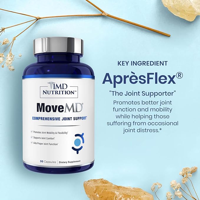 1MD Nutrition MoveMD - Health Supplement for Joint Discomfort &amp Support - Our Collagen Pills are Skillfully Formulated for Women &amp Men w/Hyaluronic Acid &amp Astaxanthin