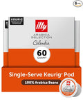 illy Coffee K Cup Pods for Keurig Machines Colombia Single Origin Roast 100% Arabica Premium Italian Coffee 10 Count 6 Pack