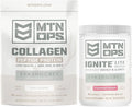 MTN OPS Eva Shockey Collagen &amp Ignite Lite Bundle – Unflavored Collagen Peptides + Strawberry Daiquiri Ignite Lite – Eva Shockey Supplements for Energy Hair Skin &amp Wellness