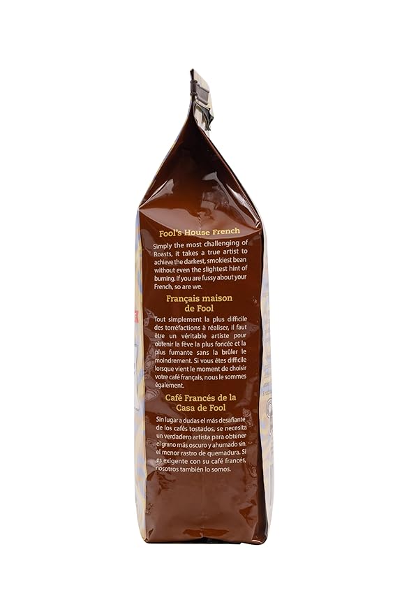 Coffee Fool's Decaf House French (Whole Bean)