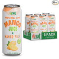 Vinut 100% Mango Juice with Pulp (16.57 fl oz Pack of 6) No Sugar Added All Nature Mango Juice Not From Concentrate Gluten Free GMO-Free High Calcium Iron