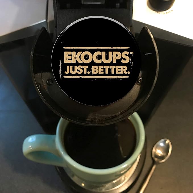 EKOCUPS Organic &amp Fair Trade Gourmet Hot or Iced Coffee Single Serve Cups for Keurig K Cup Brewer Variety Pack Sampler 30 Count