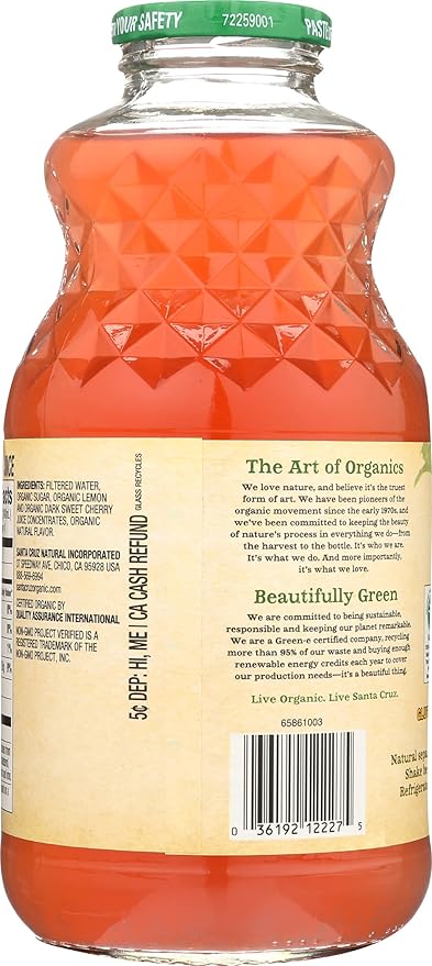 Smucker's Santa Cruz Cherry Lemonade Organic 32 oz