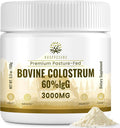 Kroppssund Bovine Colostrum Powder Supplement 3000 mg - Extra High 60% IgG Bovine Colostrum - Gut Bone Exercise Immune - 50 Servings (1 Bottle)