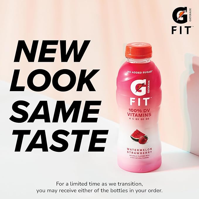 Gatorade Fit Electrolyte Beverage Healthy Real Hydration New 2.0 4 Flavor Variety Pack 16.9.oz Bottles (12 Pack)