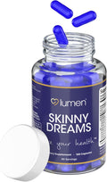 Lumen Naturals SkinnyDream Supplement for Women - Night Blend Vitamin C Niacin Magnesium Melatonin - 180 Capsules - 60 Servings