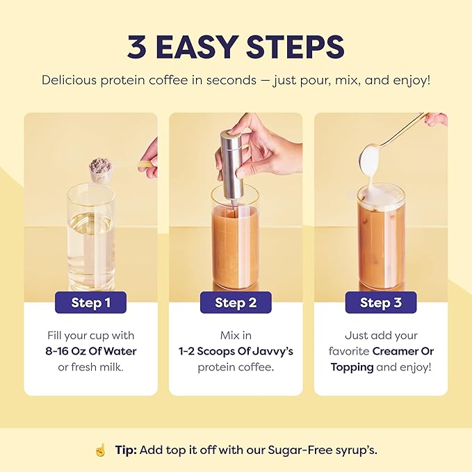 Original Protein Iced Coffee - Premium Whey Protein &amp Instant Iced Coffees - 100% Natural Cold Brew - Zero Artificial Flavors &amp Sweeteners 80 mg Caffeine Per Serving No Added Sugar 20 Servi