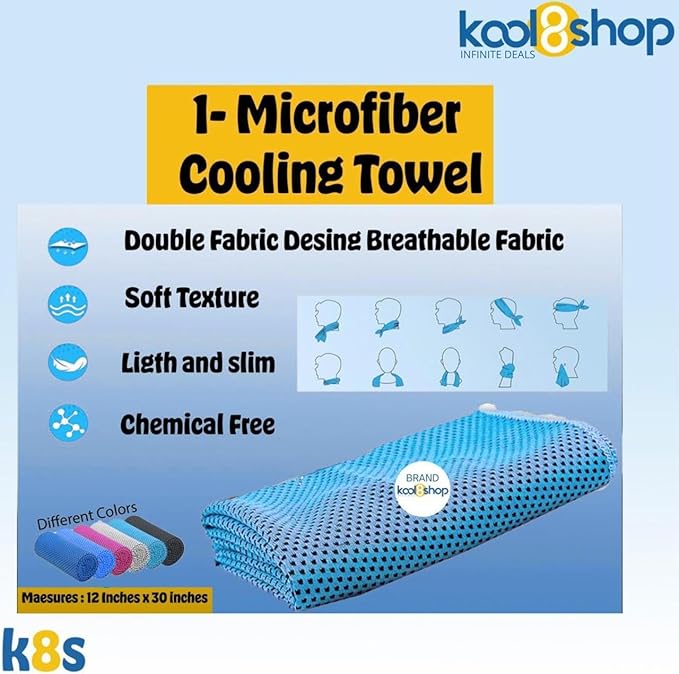 Electrolit Passion Fruit Hydration Drink with Electrolytes 21 fl oz Plastic Bottles 9 Pack + 1 Microfiber Cooling Towel by KOOL8SHOP Infinite Deals