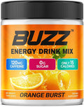 Morning Buzz Energy Drink Powder - Energy Boost Drink Mix - Sugar-Free Energy with Antioxidants - Morning Kickstart and Sports Nutrition Endurance Product - 30 Servings Orange Burst 8 Ounces