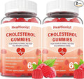 2 Packs Cholesterol Supplements with 2000 Mg Plant Sterols &amp Stanols Citrus Bergamot Red Yeast Rice Lowering Mixed Berry Flavor 120 Counts
