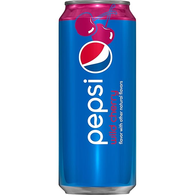 Pepsi Wild Cherry 16 Ounce Cans 12 Count