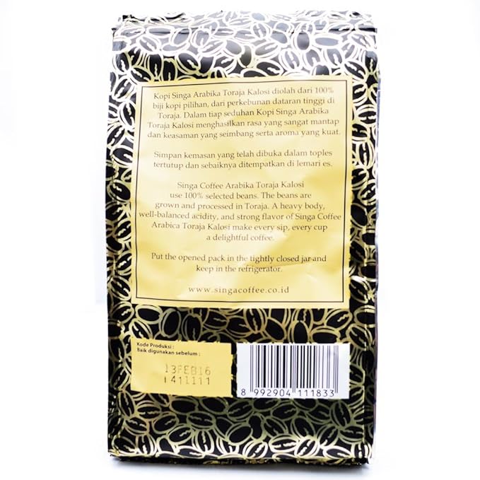 Singa Coffee Arabika Toraja Kalosi 180 Gram