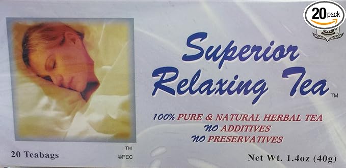 Superior Relaxing Tea Pure &amp Natural Herbs No Additives No Preservatives 1.4 oz.