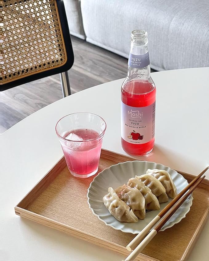 Moshi Sparkling Drinks - Red Shiso &amp Apple Yuzu (12 Bottles)…