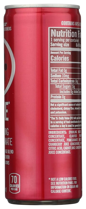 IZZE sparkling Juice Pomegranate 8.4 oz can