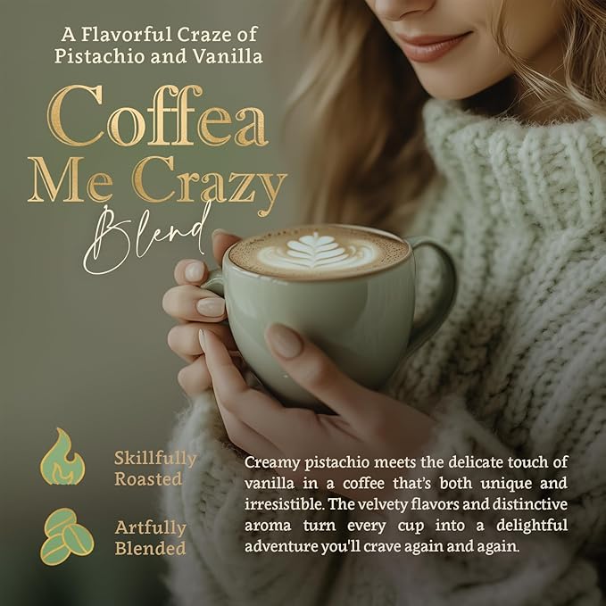 Flavored Ground Coffee – Organic 100% Arabica Single Origin 16oz Bags – by Coffea Flavor (standard Coffea Me Crazy)
