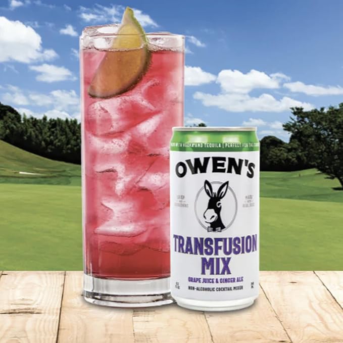 Owen’s Craft Mixers | Transfusion Mix 15 Pack | Handcrafted in the USA with Premium Ingredients | Vegan &amp Gluten-Free Soda Mocktail and Cocktail Mixer