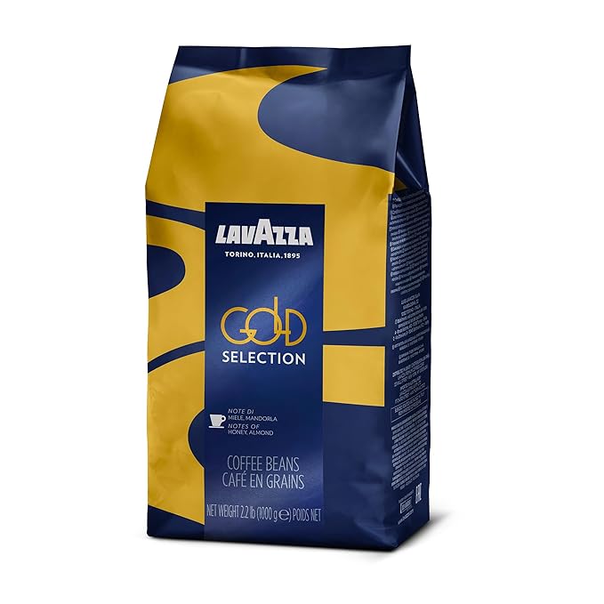 Lavazza Gold Selection Whole Bean Coffee Blend Light Roast 2.2 Pound Bag Premium Quality Blended and roasted in ItalyWell balanced Aromatic Blend with notes of honey and almond