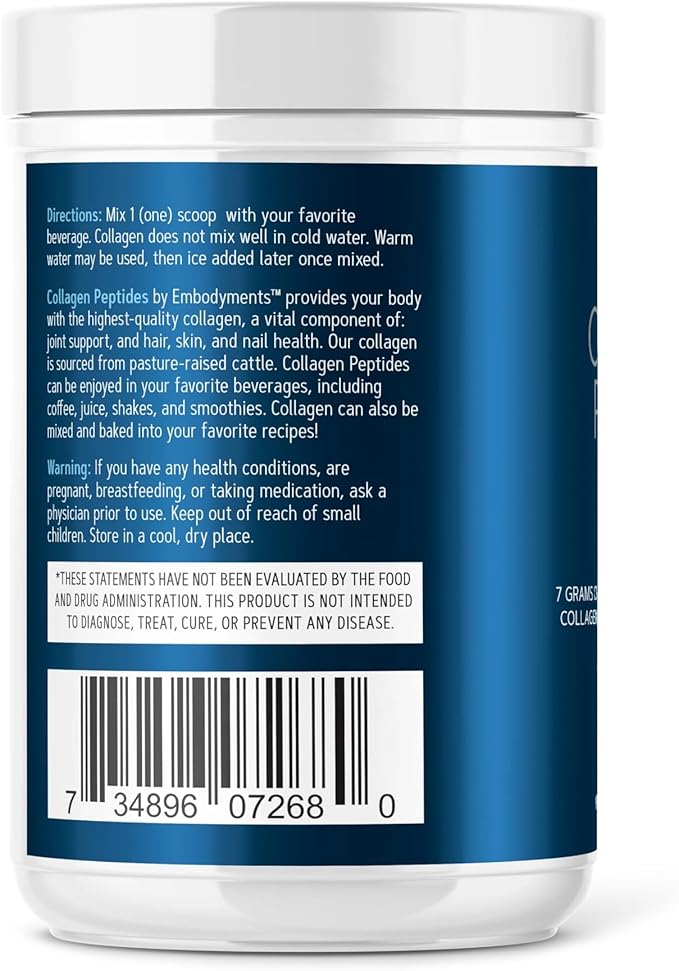 Complete Nutrition Grass Fed Collagen Peptides Supplement - Amino Acid Supplement Pasture Raised Keto Friendly Gluten Free Dairy Free Soy Free Non-GMO 35 Servings