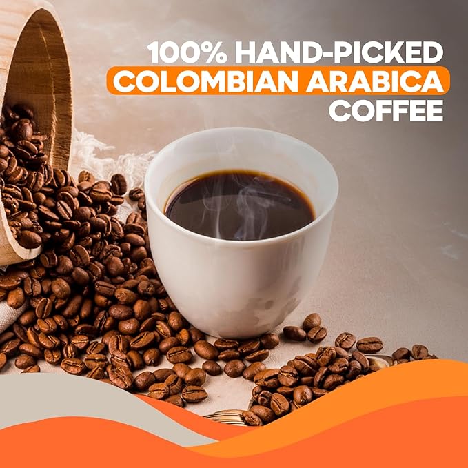 Juan Valdez Colina Whole Bean Coffee - Medium Roast | 16 oz - 100% Colombian Coffee | Unique “Caracolito” Beans with Peach &amp White Chocolate Notes