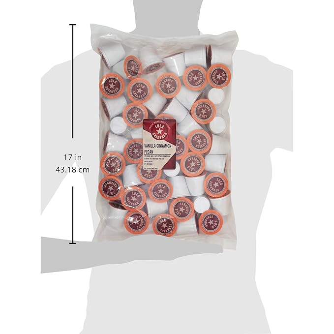 Lola Savannah Vanilla Cinnamon Pecan Decaf Coffee Pods Flavored Coffee in Pod Shaped Containers 50 Count