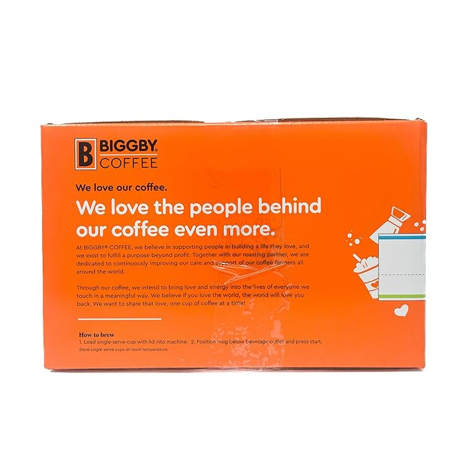 BIGGBY® Best Single Serve Coffee Recyclable Plastic Cups 80 Count Box Medium Roasted