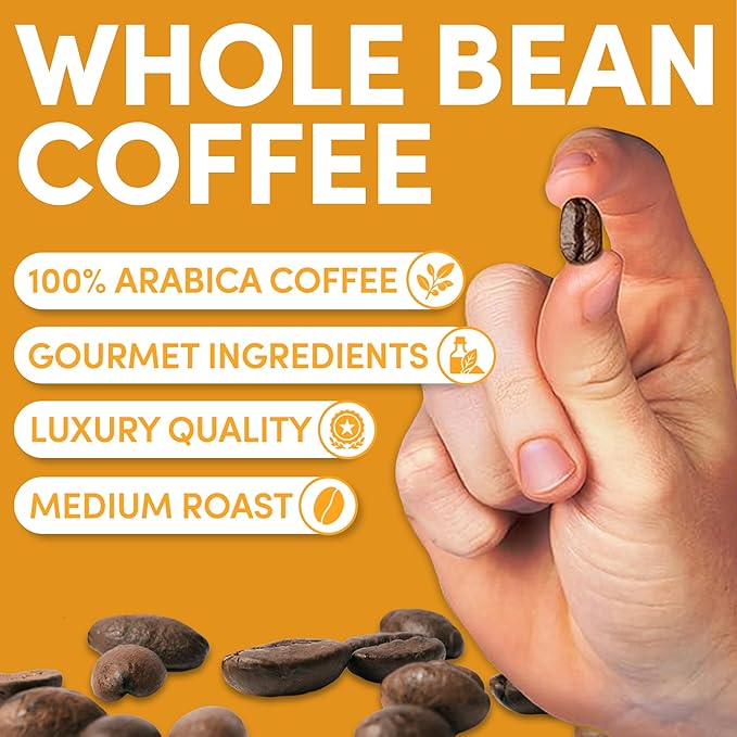 2 lb Southern Pecan Whole Bean Coffee | Pecan Flavored Coffee Beans | Bulk Medium Roast Nutty | Specialty Grade | 32 oz
