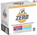 Gatorades G Zero Sugar Thirst Quencher Powder (Pack Of 40) 10 Flavors Of Each (Fruit Punch Orange Grape &amp Glacier Freeze)