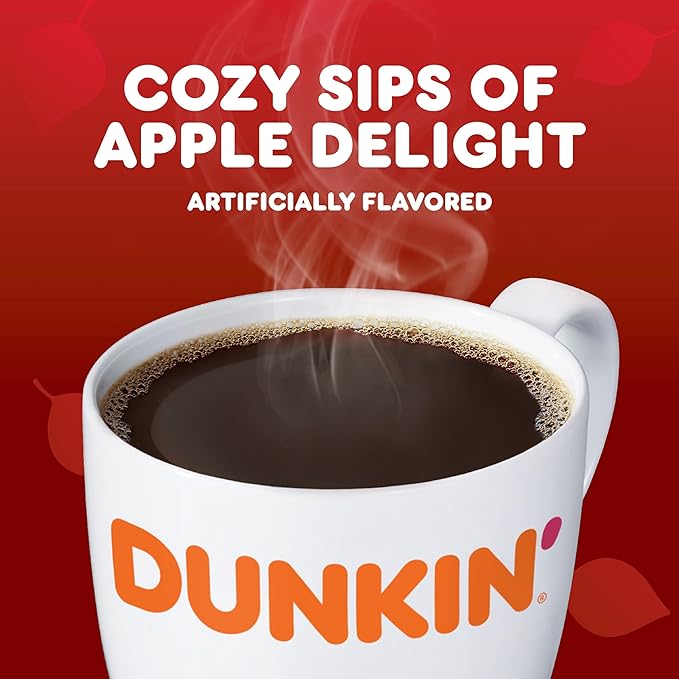 Dunkin’ Apple Cider Donut Artificially Flavored Ground Coffee 11 Oz. Bags (Pack of 6)