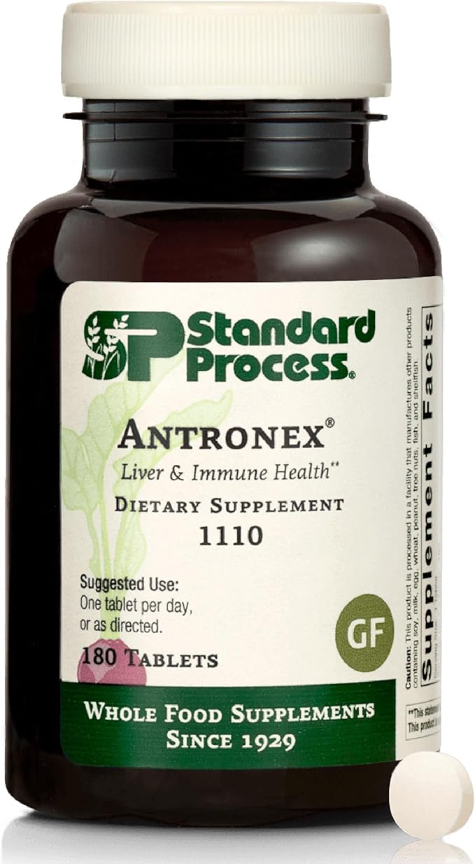 Standard Process Antronex - Liver Health Supplement - Gluten-Free Non-Dairy &amp Non-Soy - 180 Tablets (180 Servings)