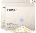 Promix Hydrolyzed Collagen Peptides - Type 1 Grass Fed Collagen 4.7g glycine Type 3 bioactive peptides - Unflavored - 2.5 Pound (Pack of 2)