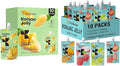 Hethstia Konjac Jelly Collagen Peptides Various Flavors and Konjac Jelly-Mango Flavor Drinkable Snack 10-Pack Squeeze Pouches