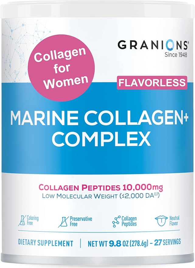 Marine Collagen Powder Trio Bundle – Lemon Pomegranate &amp Unflavored for Beauty and Health Support