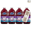 Ocean Spray Cran Grape Fruit Juice Drink 64 fl oz Plastic Bottle 4 Pack + 15 Sugarcane Disposable Straws by KOOL8SHOP Infinite Deals