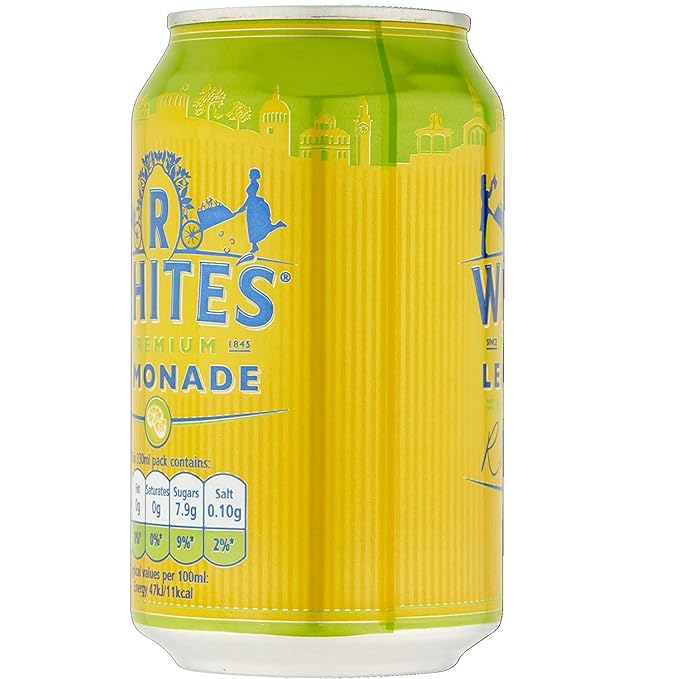 R White Bev Lemonade Fizzy 330-ML (24 Pack)