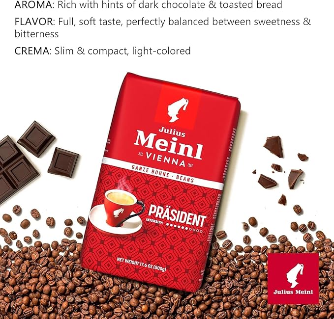 Julius Meinl: Präsident Classic Viennese Medium Roast Coffee Beans 500g / 17.6oz (1)