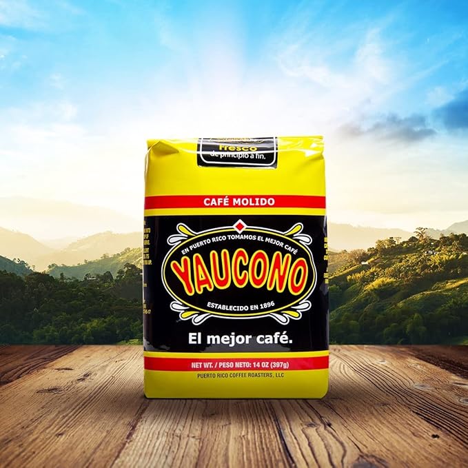 Yaucono Coffee Medium Roast Ground Arabica 14 Ounce (Pack of 2)