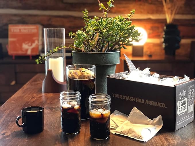 GRADY’S COLD BREW French Vanilla 100% Arabica Ground Coffee &amp Chicory Pouches 12 Bundles of 4 Easy-to-Brew Bean Bags Makes 144 drinks
