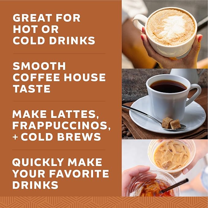 Coffee Snax Cold Brew Coffee Concentrate Caramel Coffee Concentrate with No Added Sugar (Bulk 96 Servings Bottle Caramel)