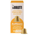 Bialetti Raffinato Espresso Capsules 60 Pack – Original Line Compatible Pods Intensity 7 Refined Arabica Coffee with Fruity and Cocoa Flavor