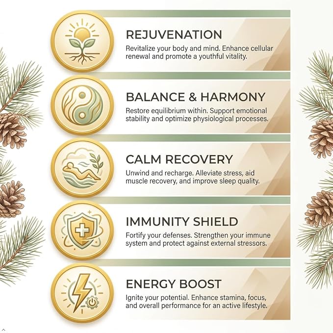 INCAS 100% USDA Organic Pine Pollen Powder (6 Ounces) Non GMO Verified 99% Cracked Cell Wall Wild HARVESTED Non-Irradiated Boosts Energy &amp Immune Support No Fillers or Additives