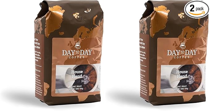 Day To Day Ground Coffee Medium Roast House Blend 33 Ounce Bag (Pack of 2)