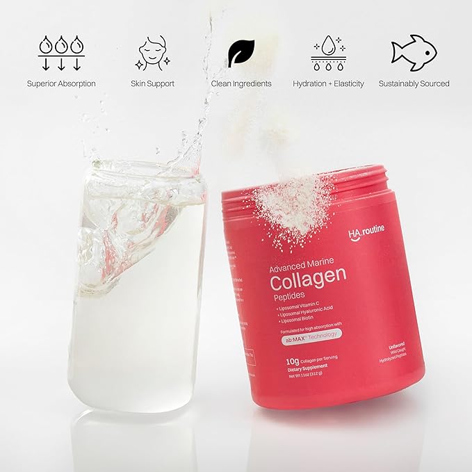 Advanced Marine Collagen Peptides+ &amp Liposomal Marine Collagen Packets Bundle