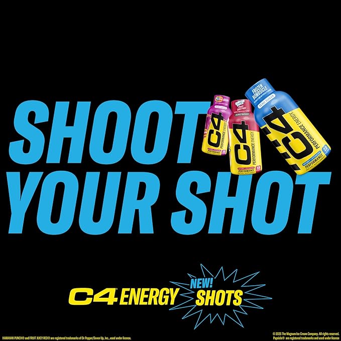 C4 Performance Energy Shot 2oz 12pk - Grape Popsicle