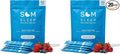 Som Sleep Calm Sleep Nighttime Powder Drink Mix Melatonin 3mg Magnesium Vitamin B6 L-Theanine &amp GABA – Vegan Zero Sugar – Berry 20-Pack